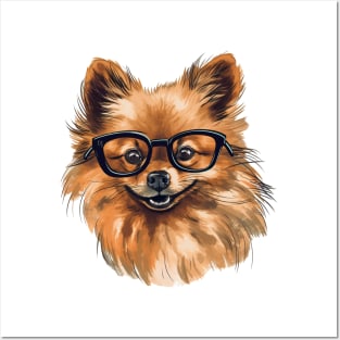 Pomeranian Illustration Posters and Art